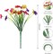 16 Bundles Colorful UV-Resistant Artificial Spring Flowers – Outdoor Faux Plants for Porch, Garden, and Window Boxes